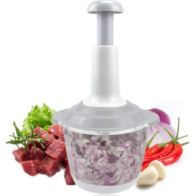 Hand Chopper, Vegetable and Meat Chopper – 1500 ML Manual Food Chopper