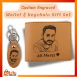 Customize Wallet, Keychain, and wooden Pen with Premium Packaging