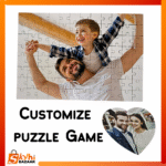 Personalized Mini Photo Puzzle (4x4 Inch) - Custom Keepsake Game & Unique Small Gift