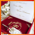 Customized Nikkah Booklet with Premium Box & Pen – Islamic Wedding Gift Set